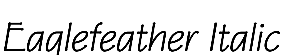 Eaglefeather Italic Yazı tipi ücretsiz indir